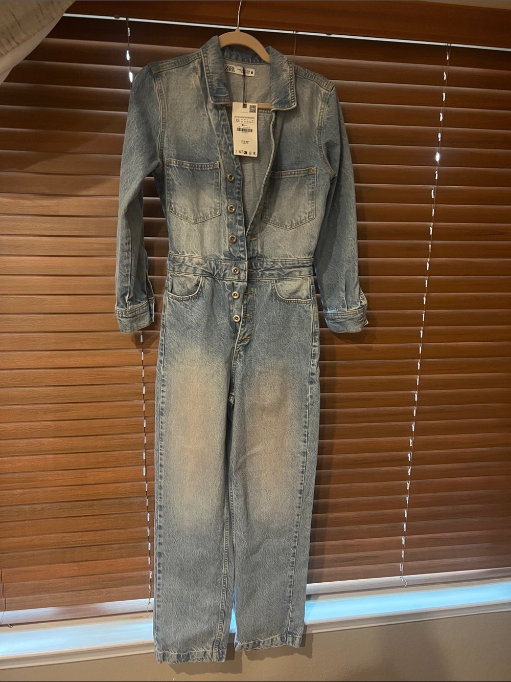Light Wash Denim Jumpsuit